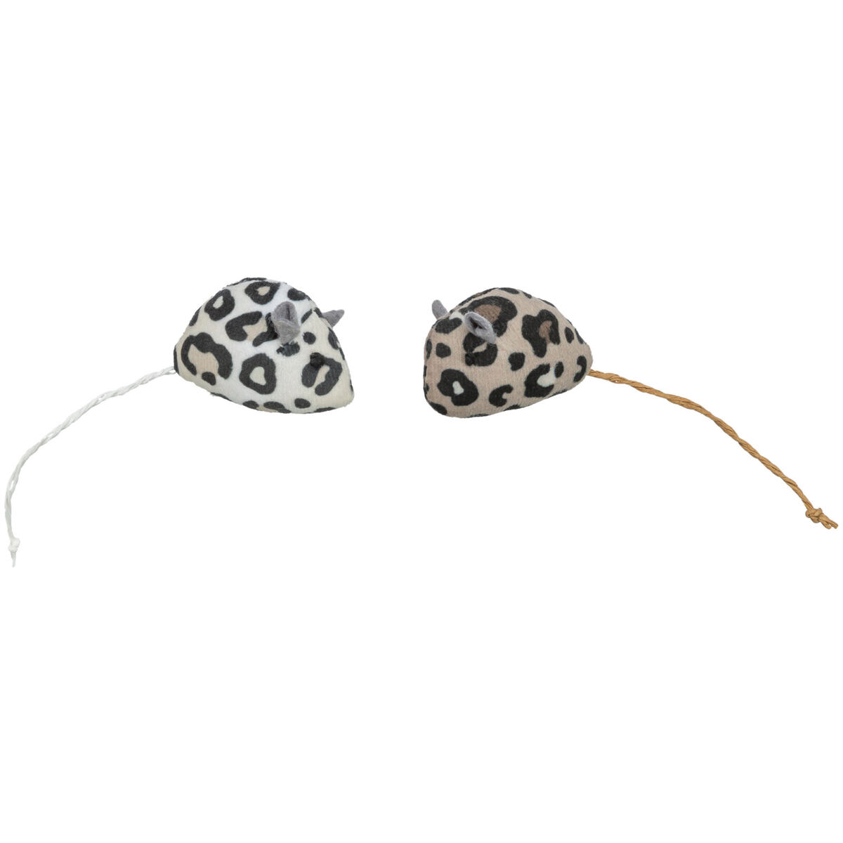 Myška plyšová s catnipem, leopardí 2ks/5cm