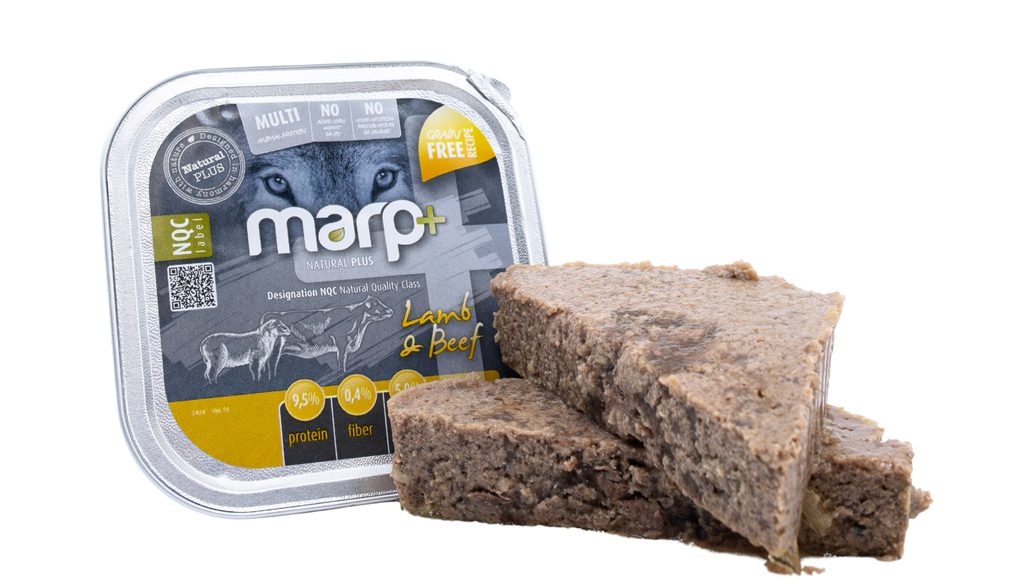 Marp Natural Plus vanička pro psy s jehněčím a hovězím 150g