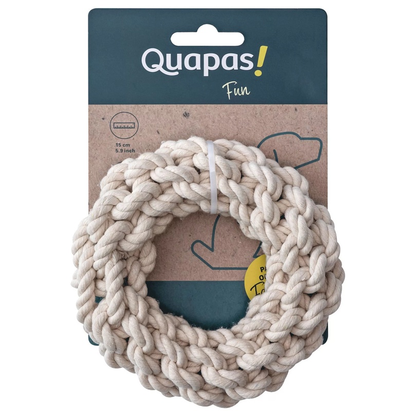 Hračka provaz Quapas! M kruh 15 cm A.K.