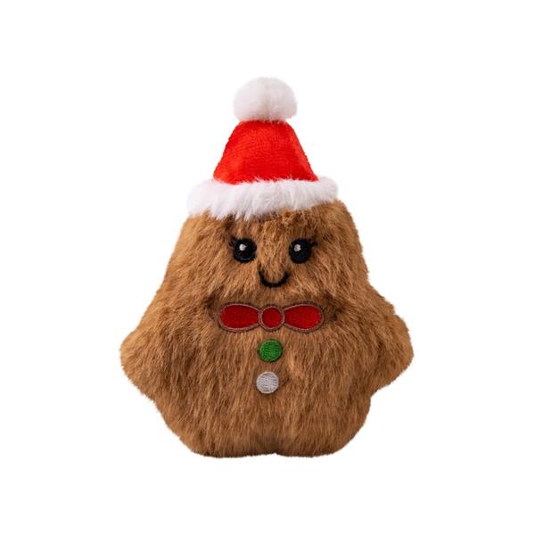 Hračka plyš vánoční KONG Snuzzles Mini Gingerbread XS