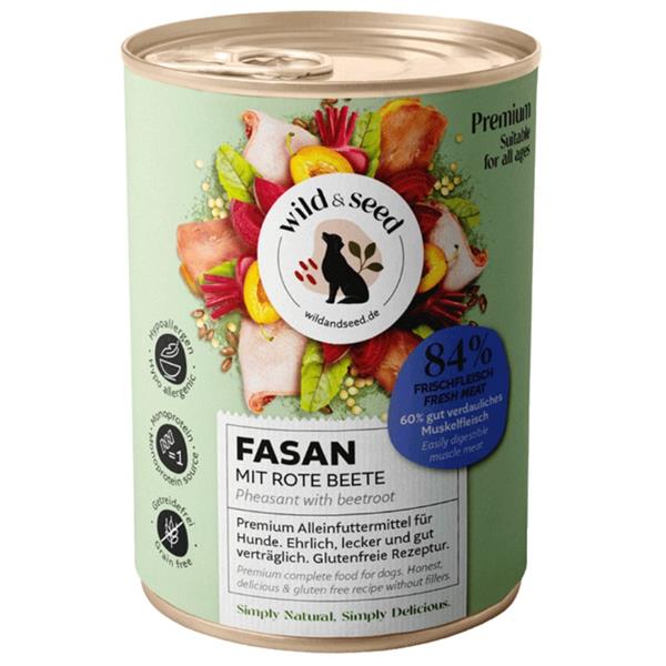 Wild&Seed Wild & Seed Dog konzerva - bažant 400 g