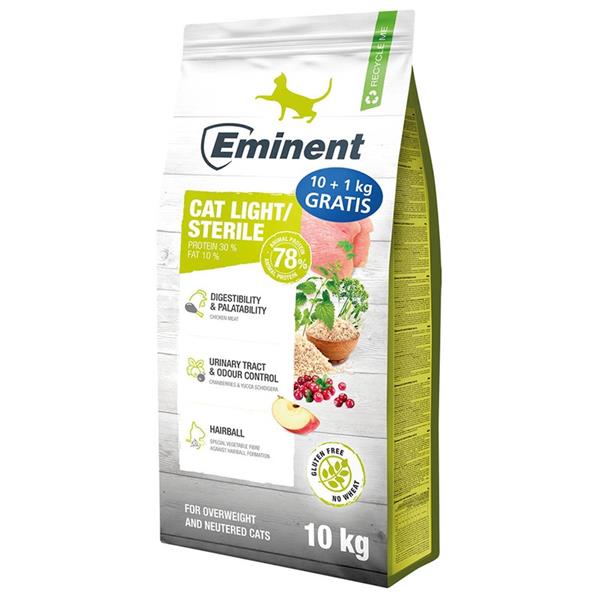 Eminent Cat Light/Sterile 10 kg + 1kg zdarma