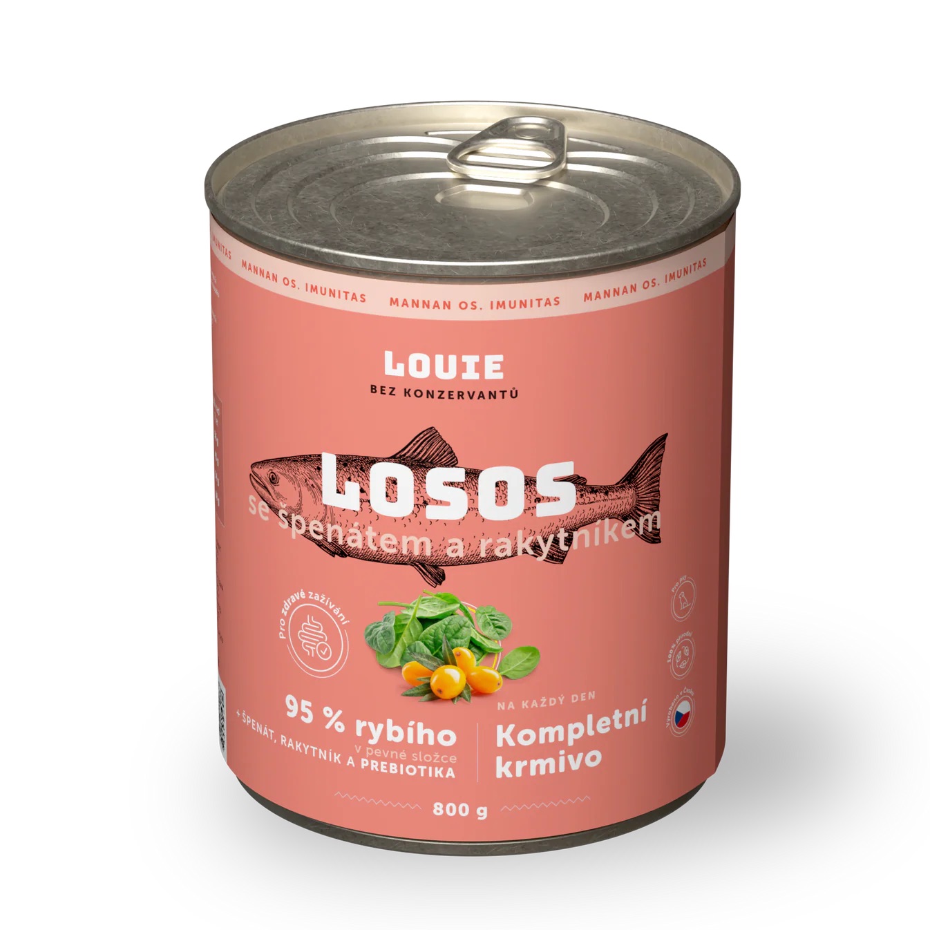 Louie konz.pro psy losos, rakytník,prebiotika 800g