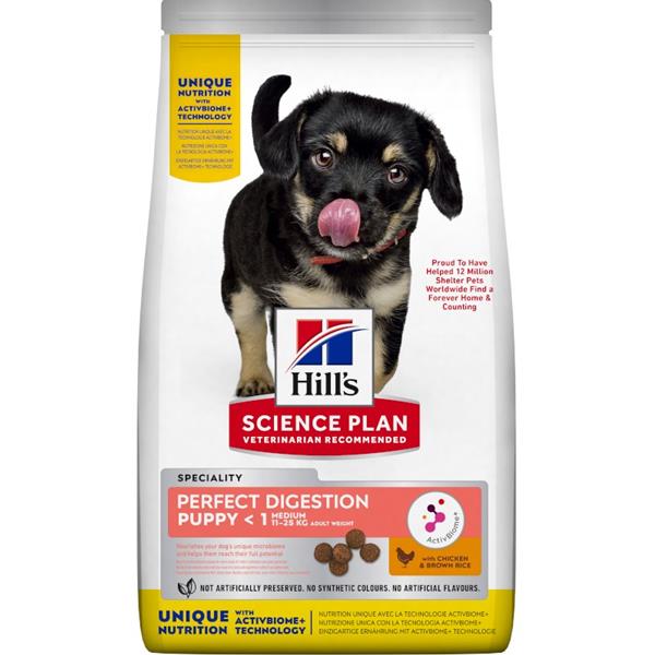 Hill's Science Plan Canine Puppy Medium Perfect Digestion Chicken 14 kg