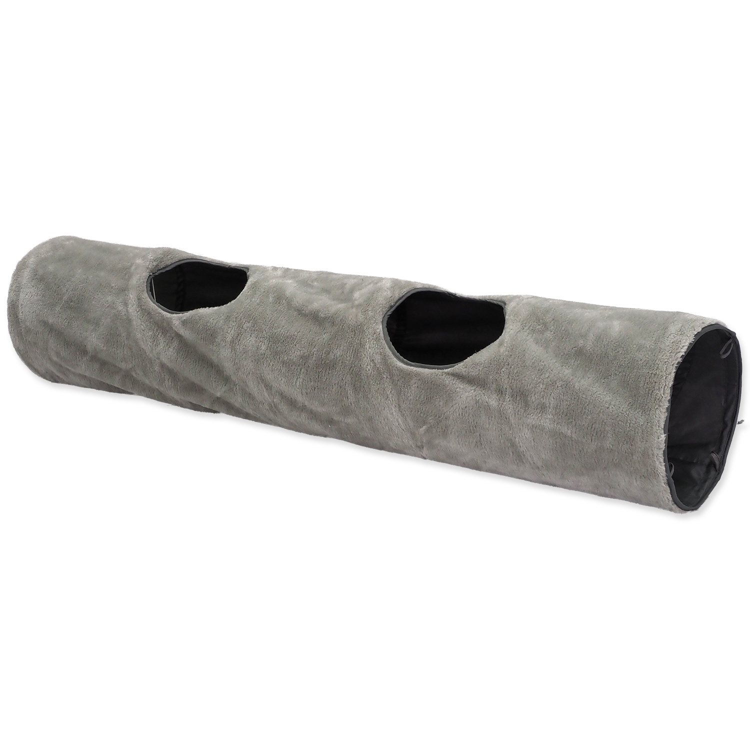 Tunel MAGIC CAT plyšový šedý 120 cm