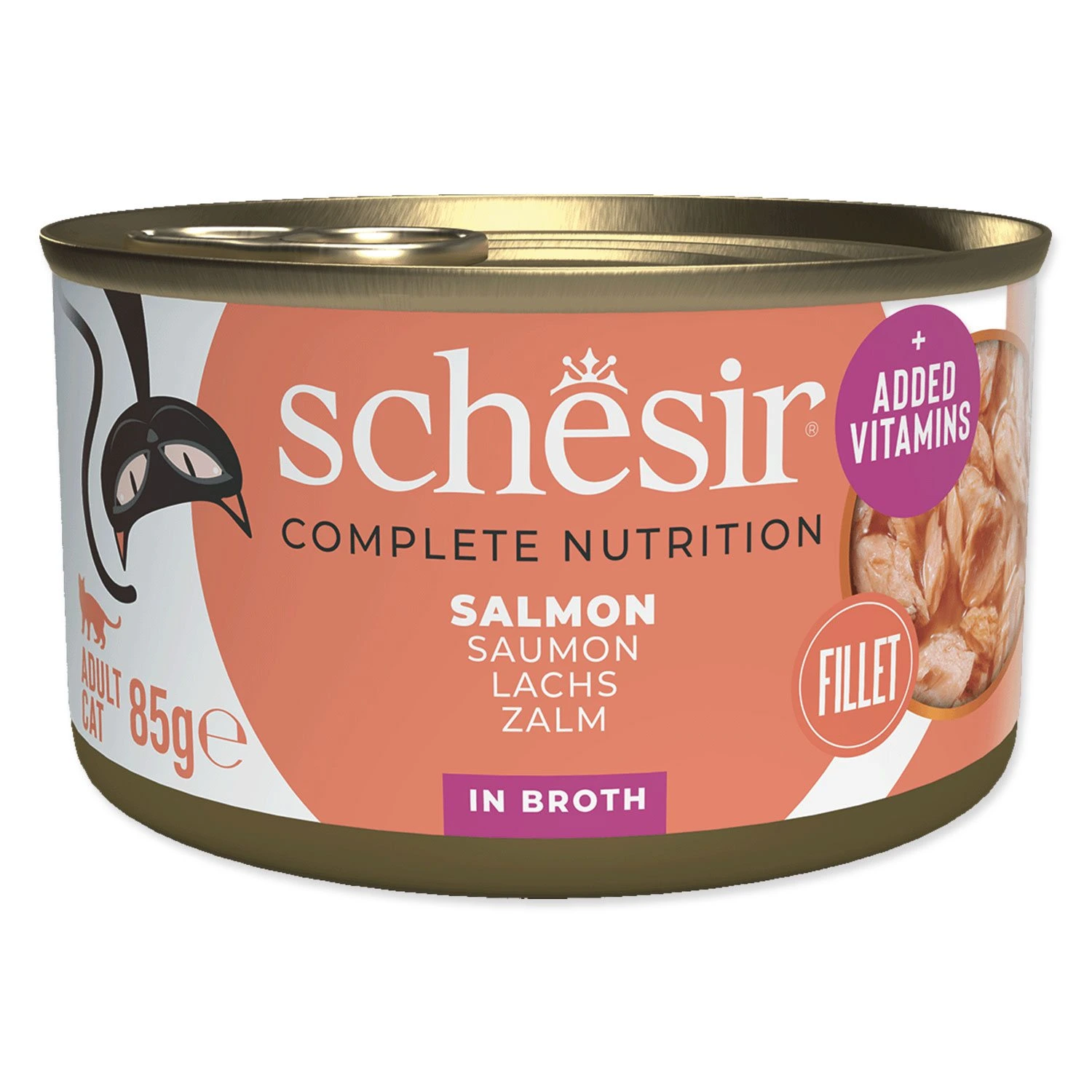 Konzerva SCHESIR Cat losos přírodní 85 g