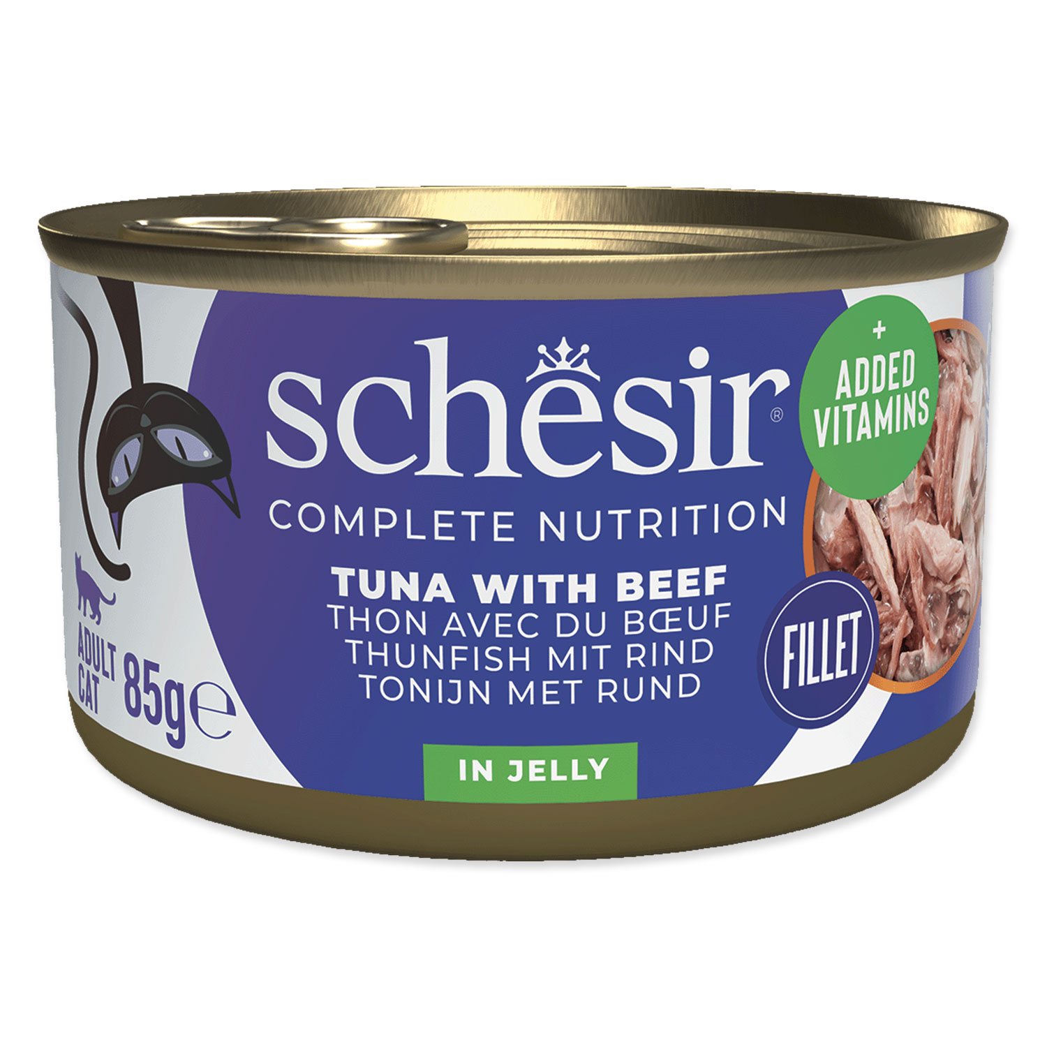Konzerva SCHESIR tuňák+hovězí+rýže v želé 85g