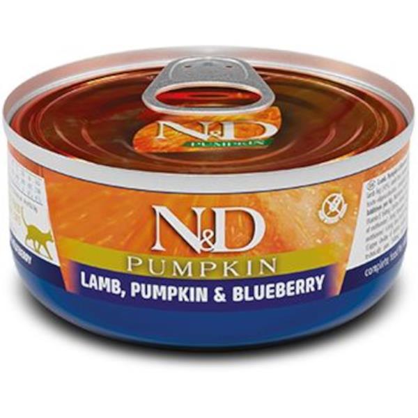 KONZERVA N&D CAT LAMB, PUMPKIN & BLUEBERRY 70 GR