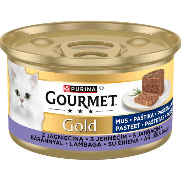 Gourmet Gold Cat konzerva paštika s jehněčím 85 g