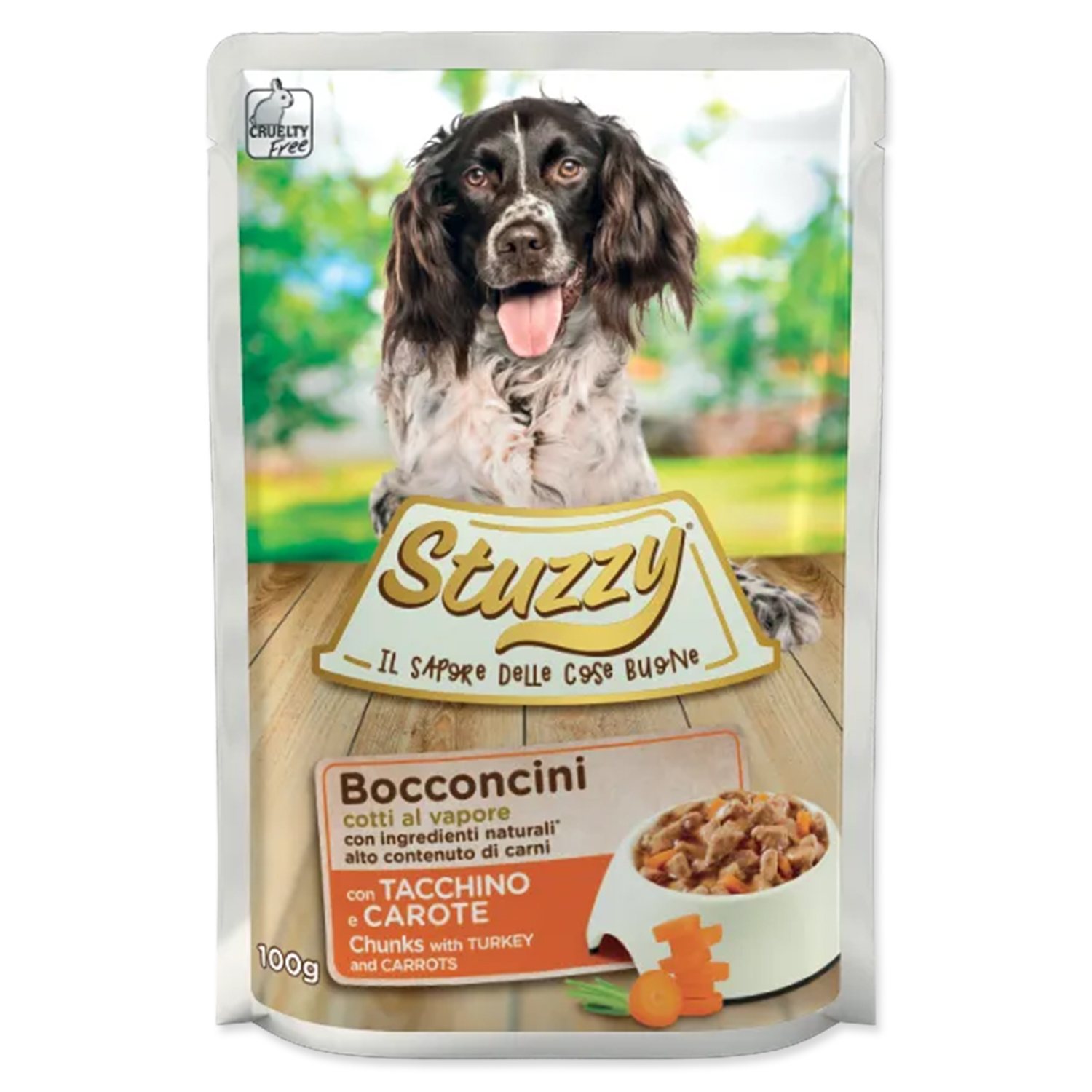 Kapsička STUZZY Dog krůtí + mrkev 100 g