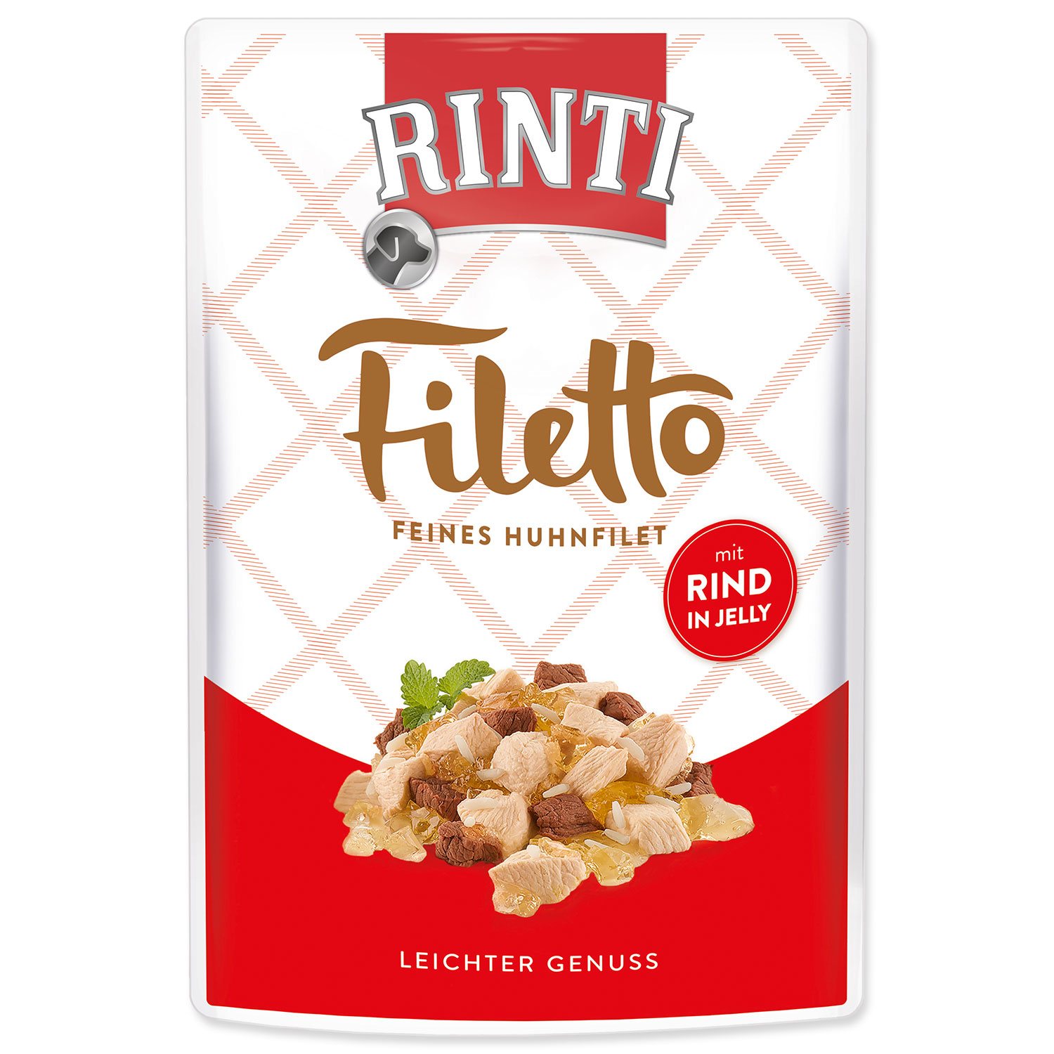 Rinti Dog Filetto kapsa kuře+hovězí v želé 100 g