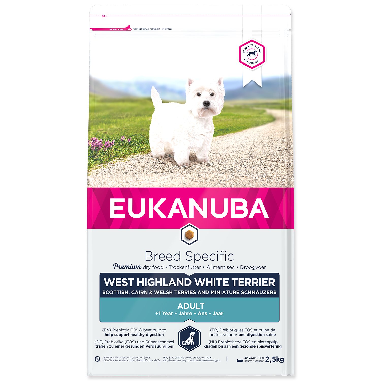 Eukanuba West Highland a White Terrier 2,5 kg
