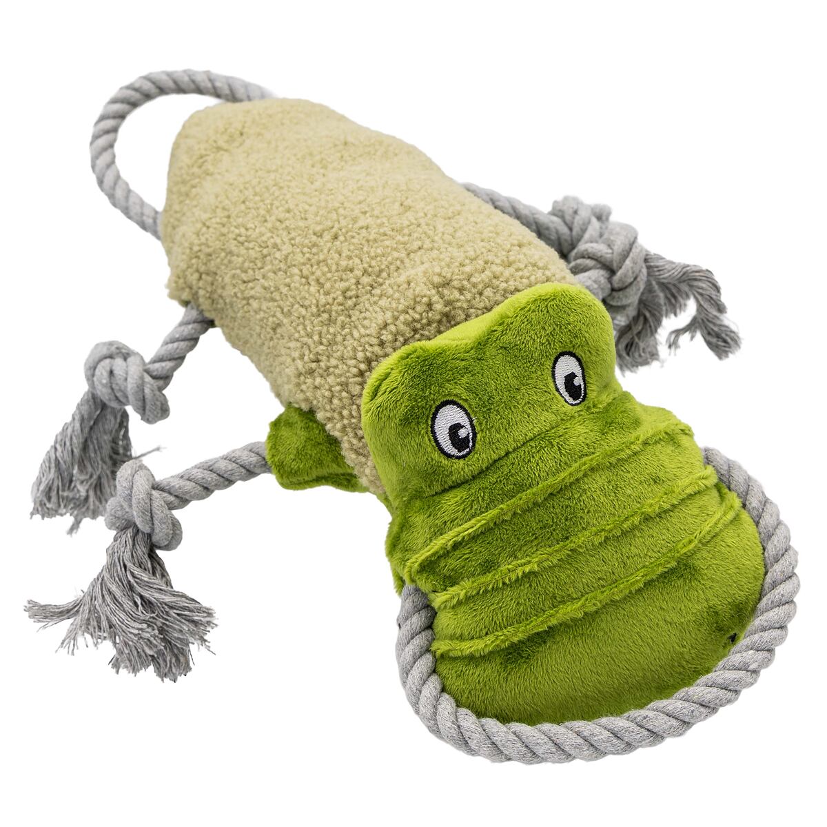 Krokodýl pískací, plyšová hračka pro psy, HipHop Dog 34cm