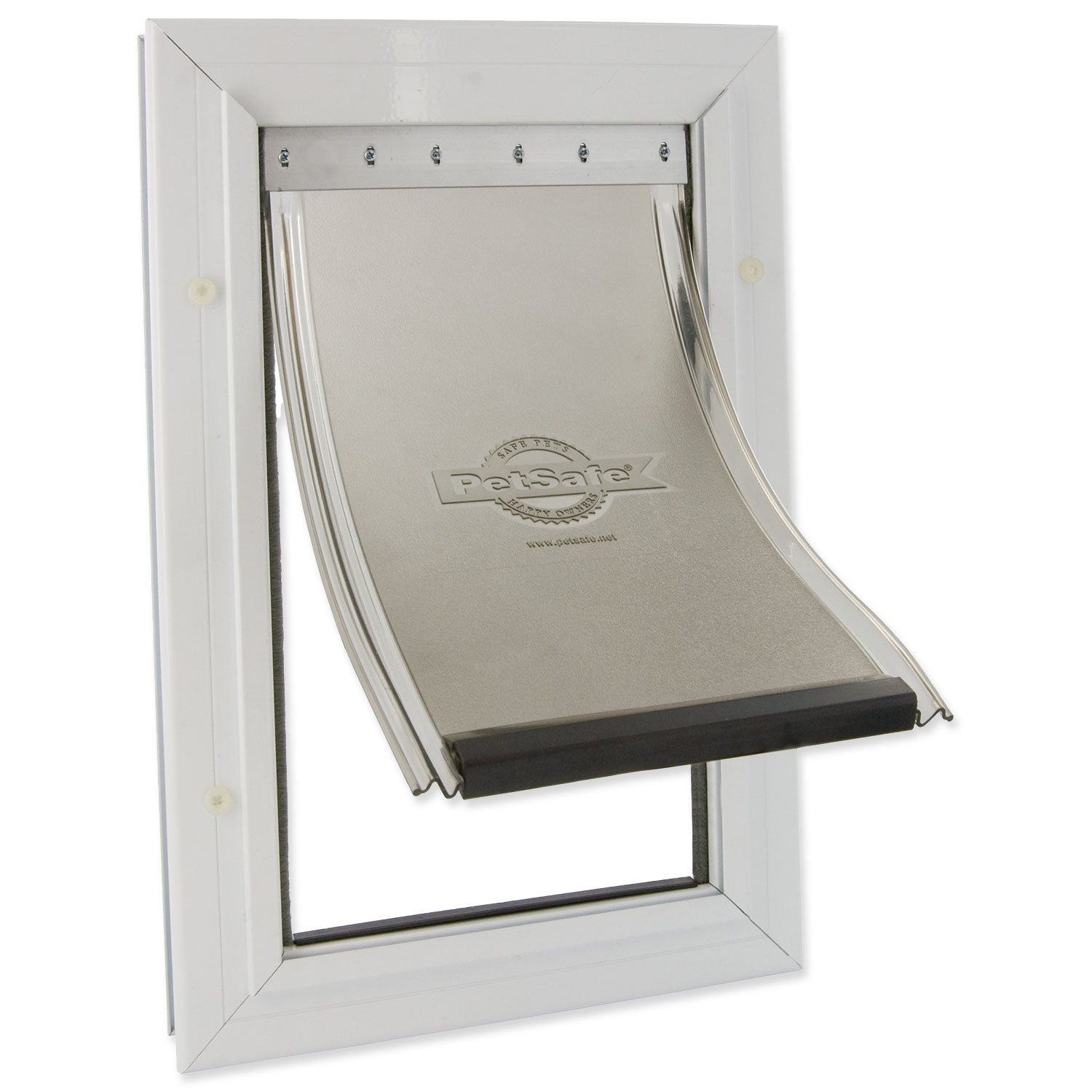 Dvířka PetSafe hliníková s flexibilním flapem, výřez 64,2x36,6 cm