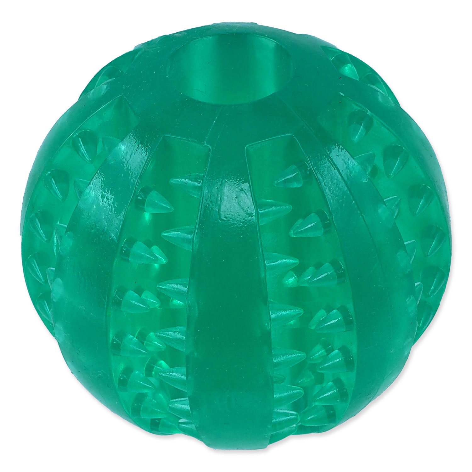 Míček DOG FANTASY DENTAL MINT zelený 7 cm