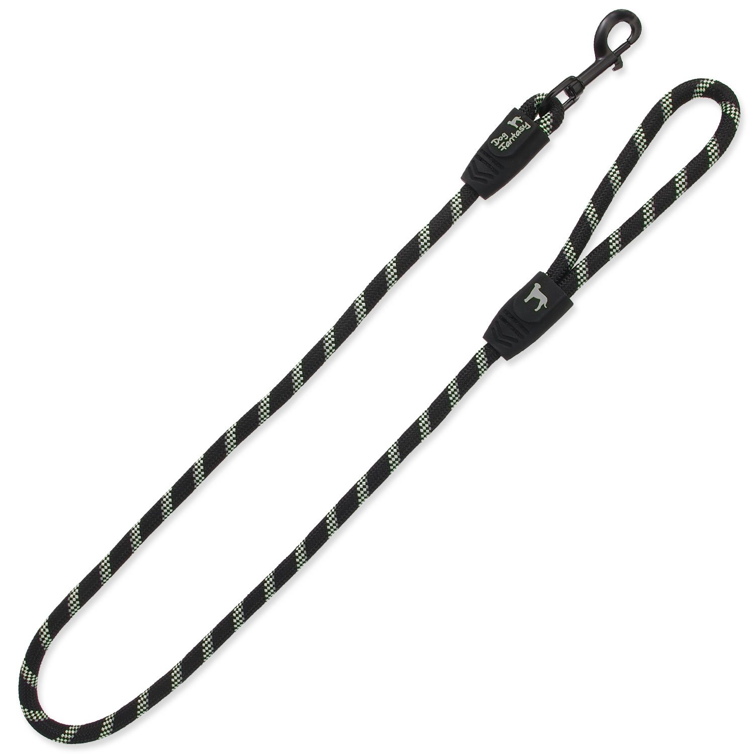 Vodítko DOG FANTASY provaz černé L 1 ks