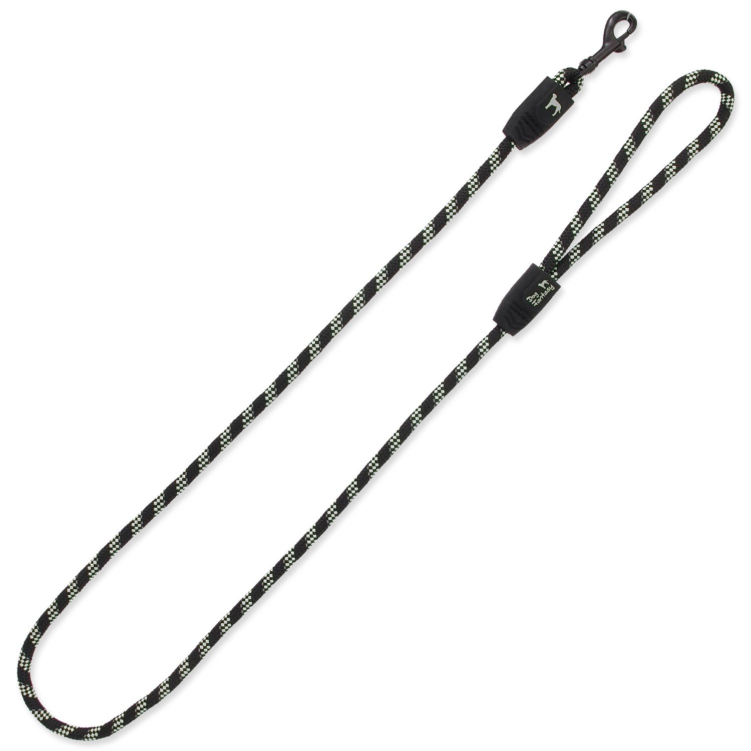 Vodítko DOG FANTASY provaz černé S 1 ks