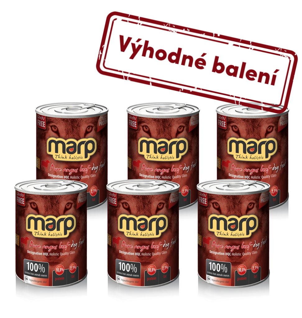 Marp Angus Beef konzerva pro psy s hovězím 6x400g