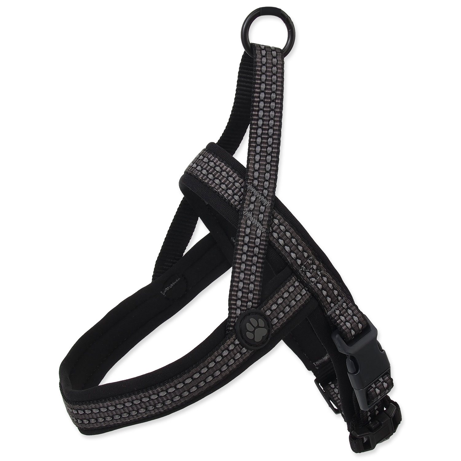 Postroj ACTIVE DOG Neoprene šedý M 1 ks