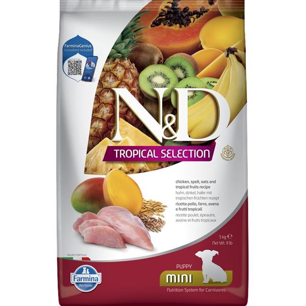 N&D TROPICAL SELECTION Dog LG Chicken Puppy Mini 5 kg
