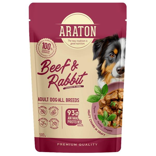 Araton Dog kaps. Adult Beef/Rabbit  500g