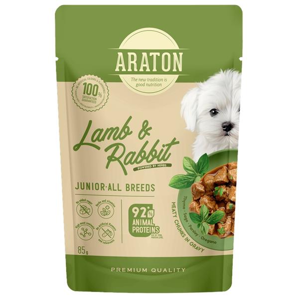 Araton Dog kaps. Junior Lamb/Rabbit 85g