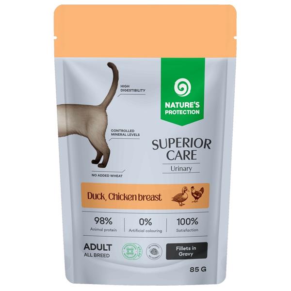 Nature's Protection Superior Care Cat kapsička Urinary Duck/Chicken 85 g