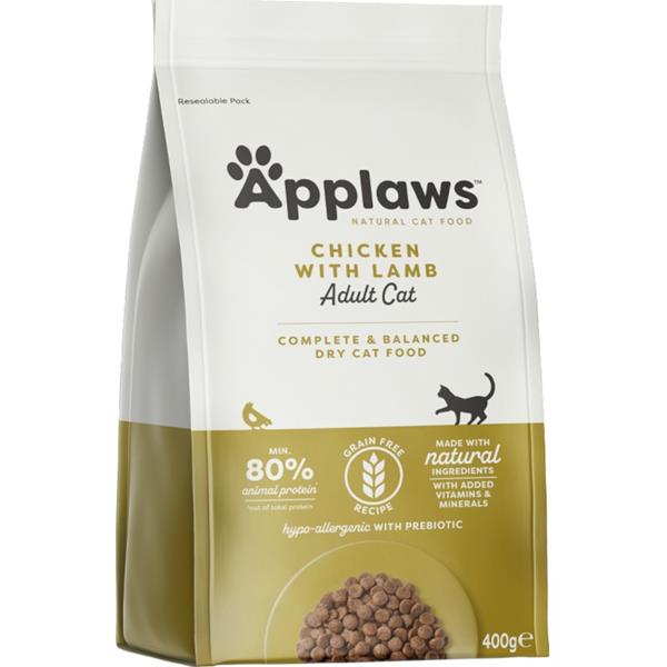 APPLAWS Dry Cat Chicken with Lamb 400 g