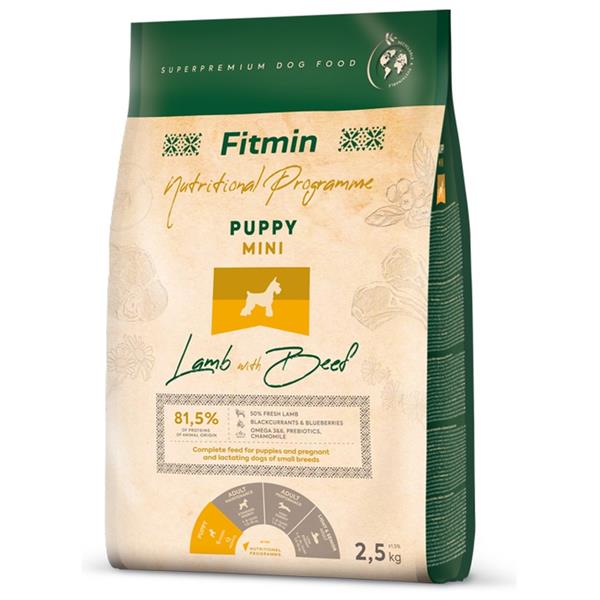 Fitmin dog mini puppy lamb beef 2,5 kg