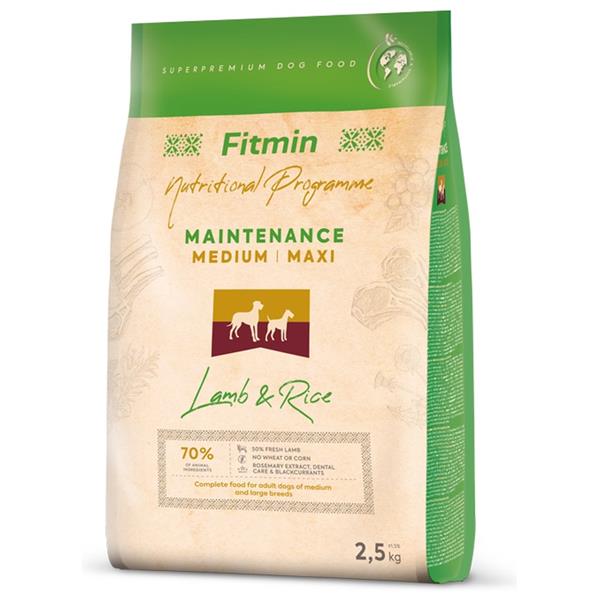 Fitmin dog medium maxi lamb&rice 2,5 kg