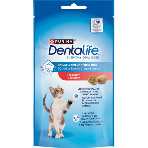 Purina Kapsička pro kočky DentaLife losos 40 g