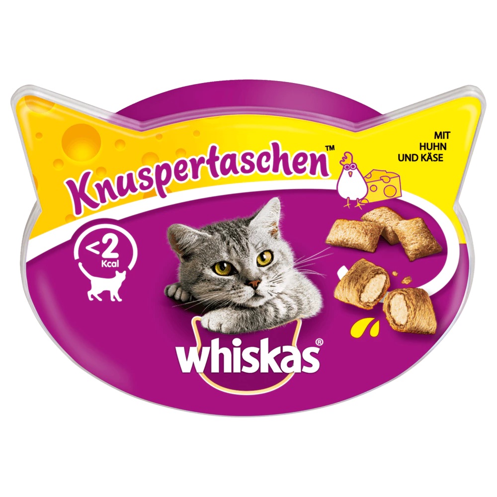 Whiskas kočičí pamlsky, kuřecí polštářky, 60 g
