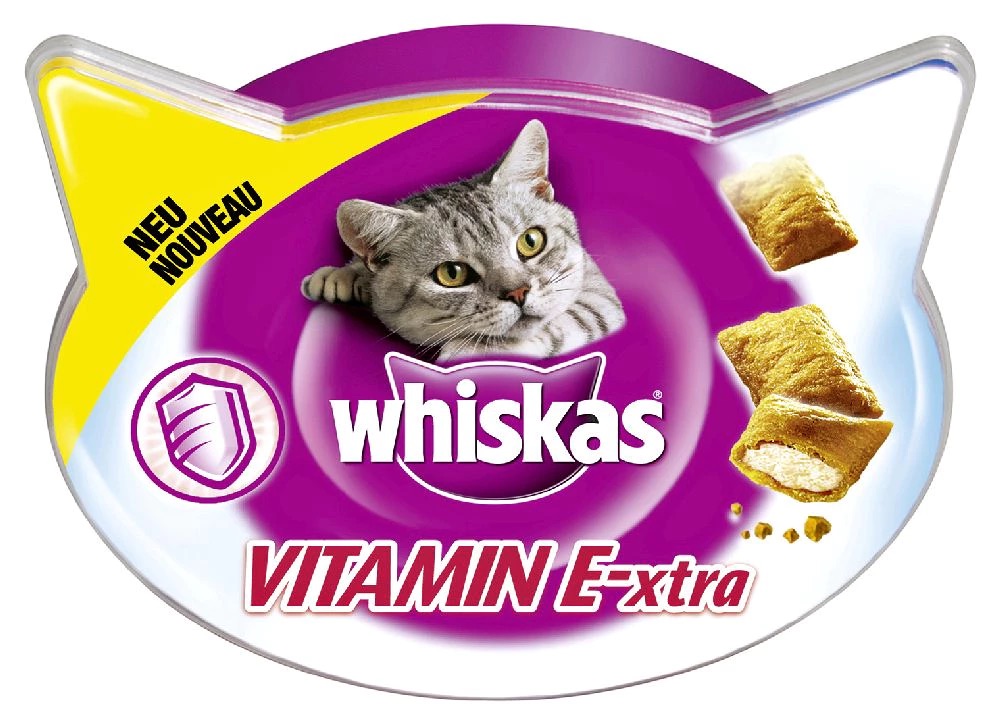 Whiskas kočičí pamlsky, vitamín EXTRA polštářky, 60 g