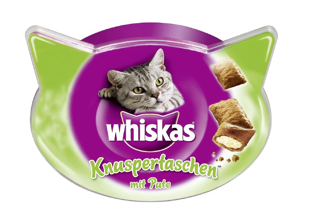 Whiskas kočičí pamlsky, krůtí polštářky, 60 g