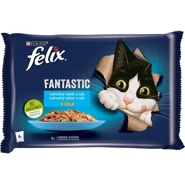 Felix cat kaps.-Fant.Multipack mořské hody v želé  4 x 85g