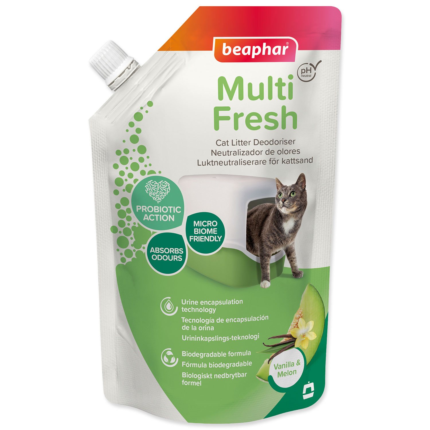 Odstraňovač zápachu Beaphar Multi Fresch Vanilla&Melon 400g