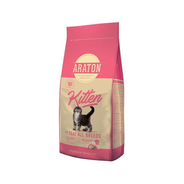 Araton Cat Dry Kitten Poultry 15 kg