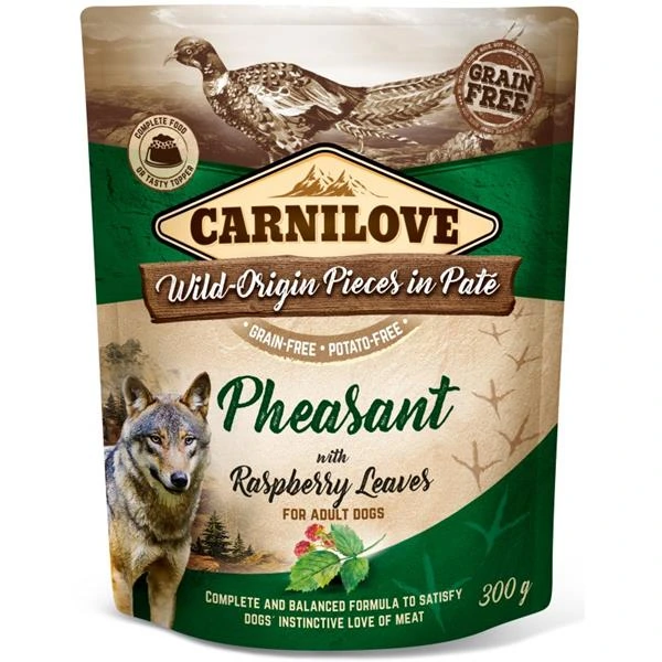 Carnilove Dog Pouch Paté Pheasant & Raspberry 300 g