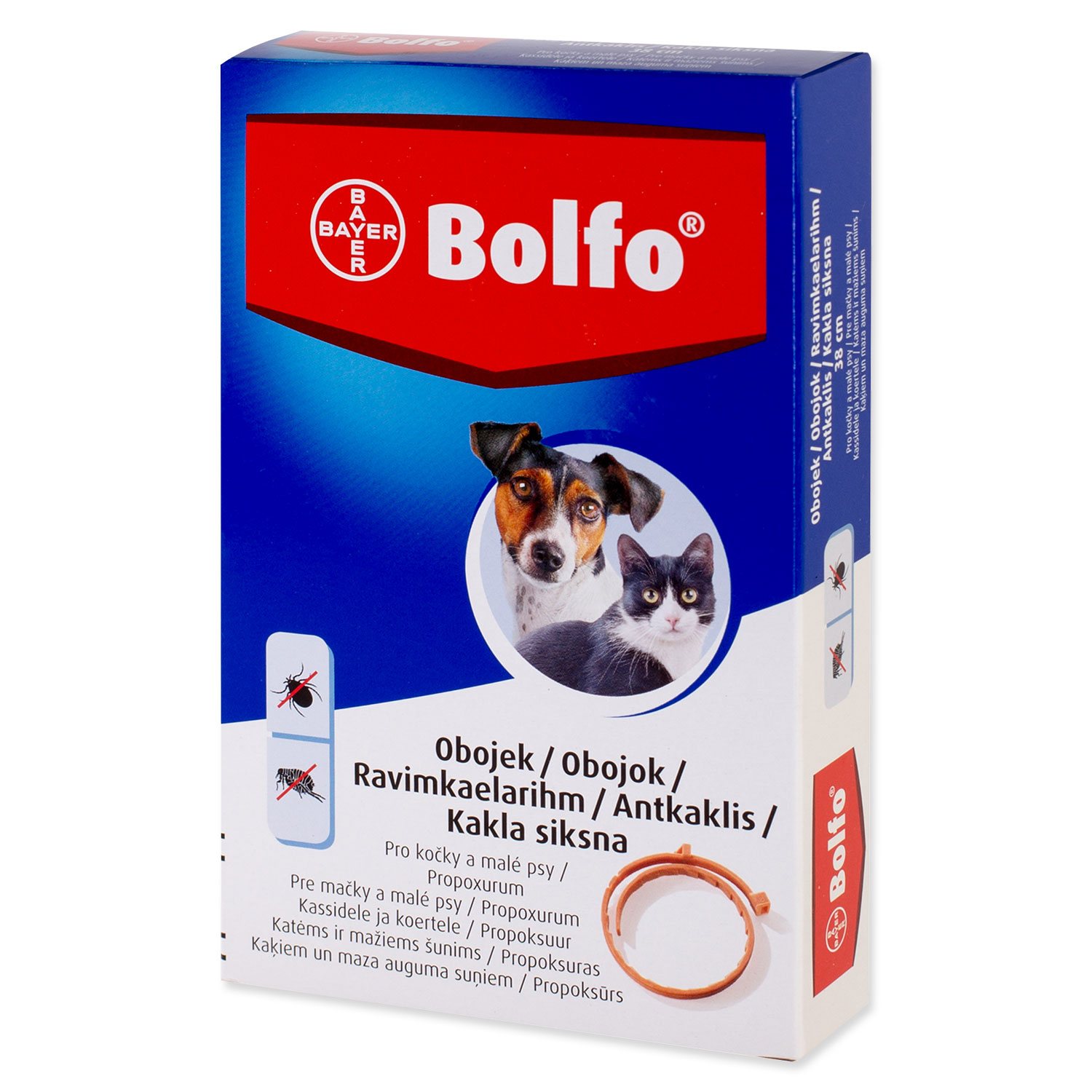 BAYER Obojek Bolfo antiparazitní kočka a malý pes 38 cm