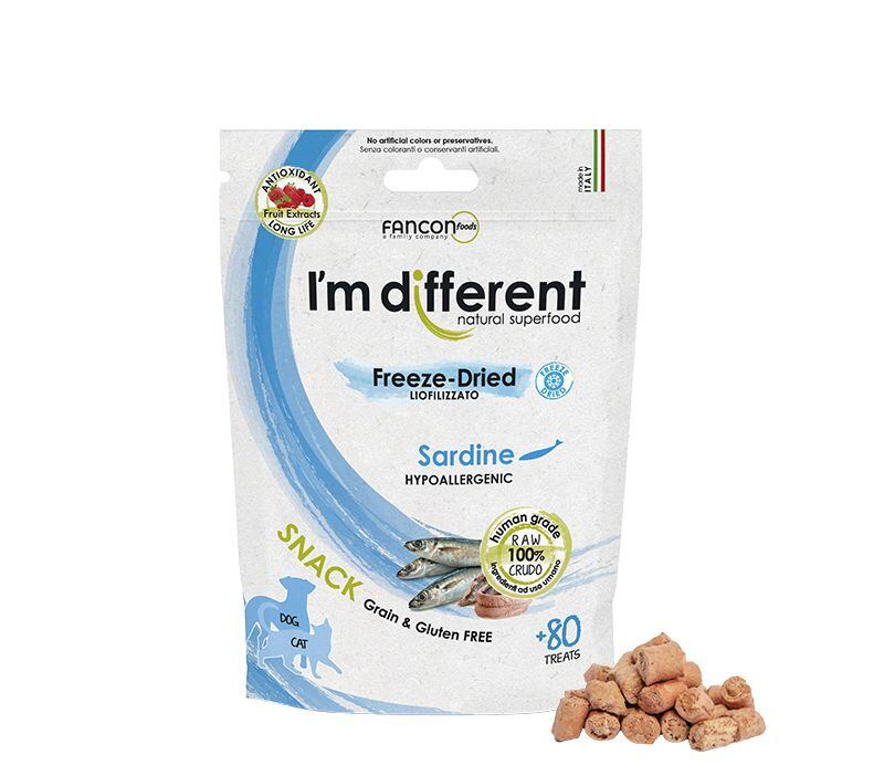 I´M DIFFERENT SNACK sardinky - mrazem sušený pamlsek 40 g