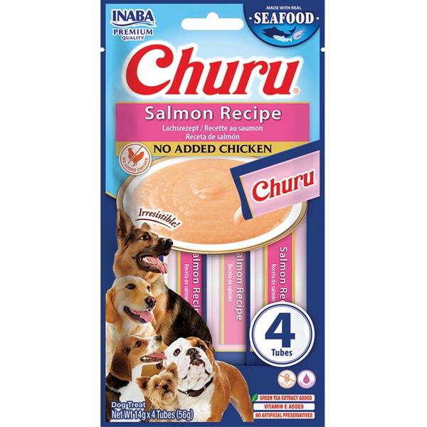 Churu Dog Fish Salmon Recipe 4x14g