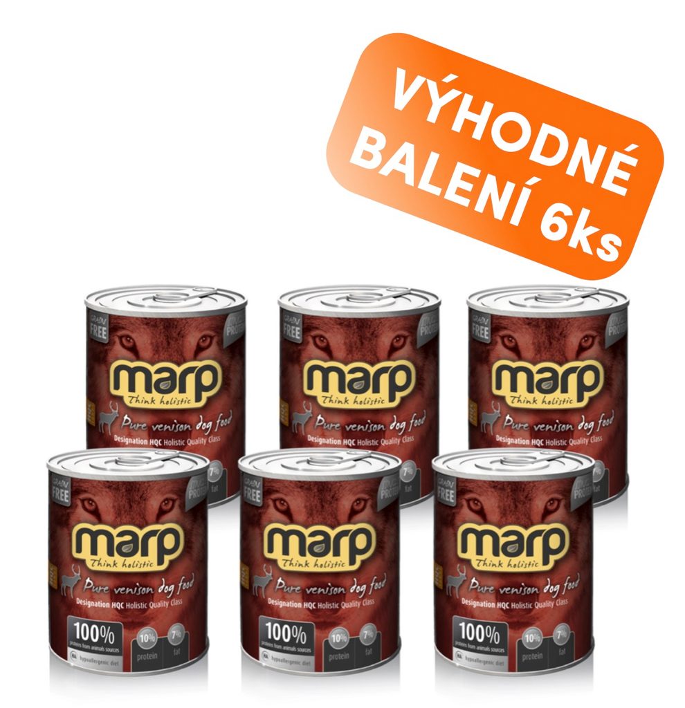 Marp Venison konzerva pro psy se zvěřinou 6x800g
