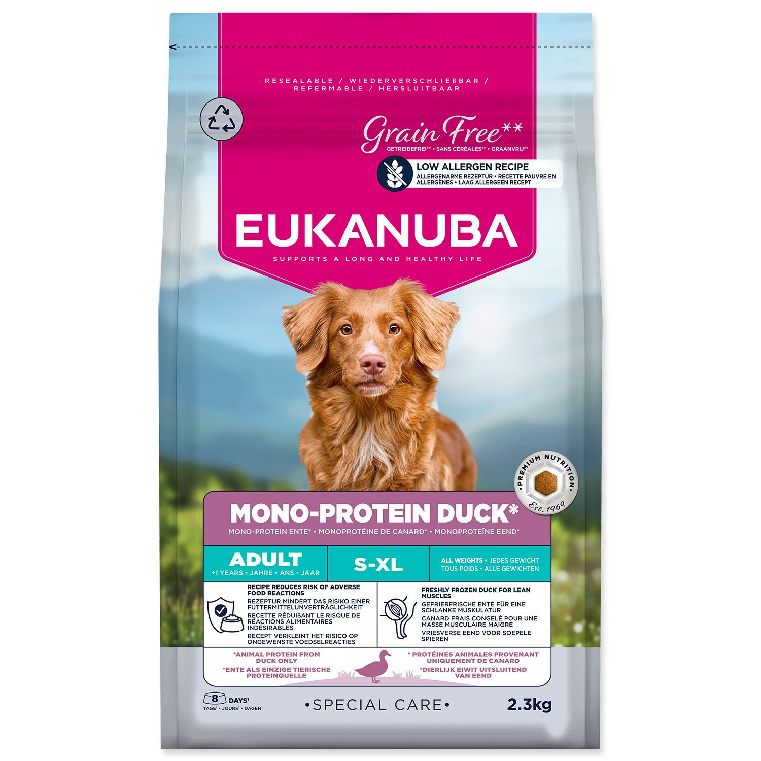 Krmivo EUKANUBA Special Care Adult Mono Protein Duck 2,3kg