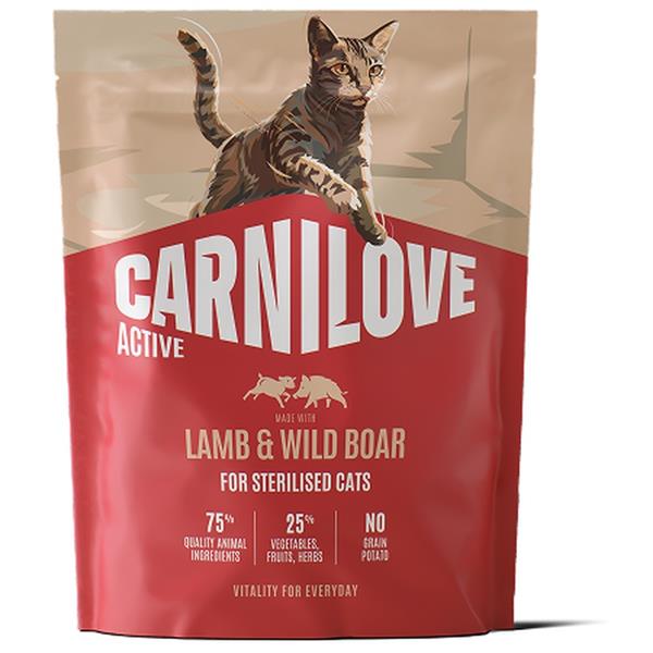 Carnilove Cat Active Dry Lamb& Wild Steril.Ad.AB400g