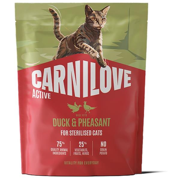 Carnilove Cat Active Dry Duck&Pheas.Steril.Ad.AB 400g