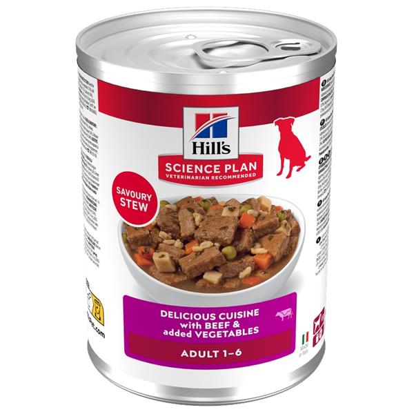 Hill's Science Plan Canine Adult Beef & Vegetables konzerva 363 g