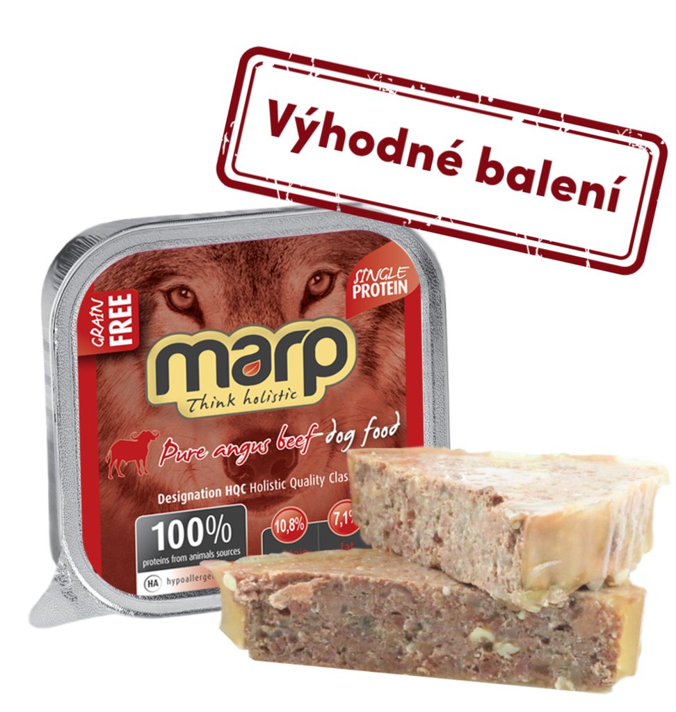 Marp Angus Beef vanička pro psy s hovězím 16x100g