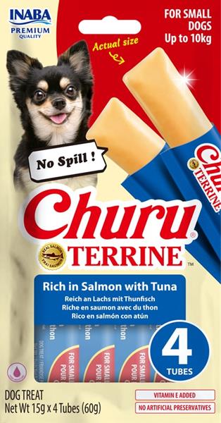 Inaba Churu Terrine Small Dog losos a tuňák 4x15g