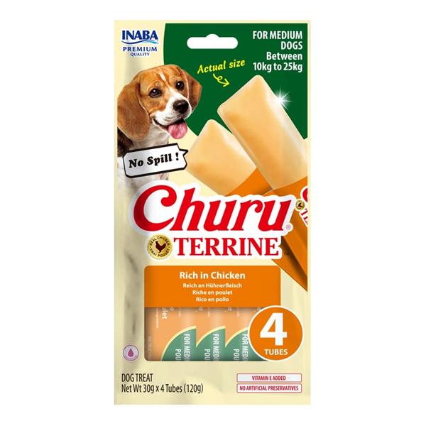 Inaba Churu Terrine Medium Dog kuře 4x30g