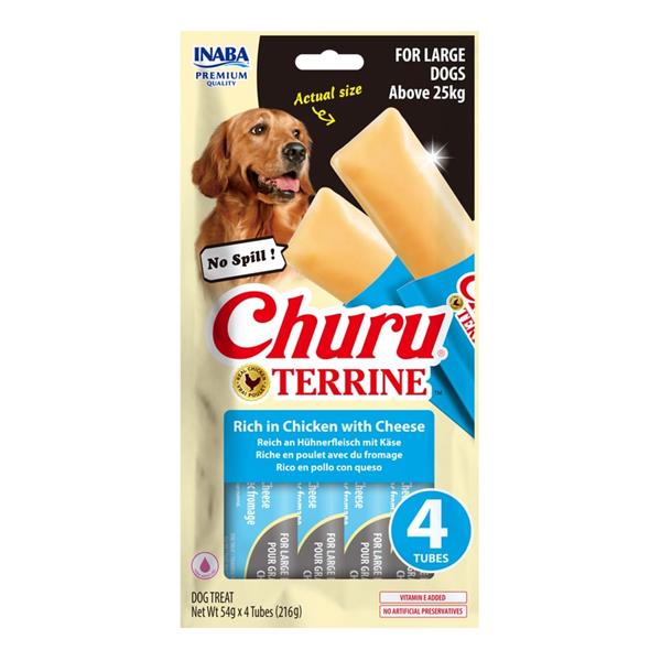 Inaba Churu Terrine Large Dog kuře a sýr 4x54g